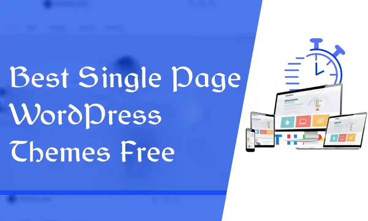 Best Single Page WordPress Themes Free